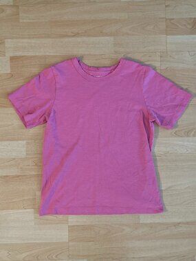 Faherty Sunwashed Essential Tee (Cone Flower/almost hot pink) - size S